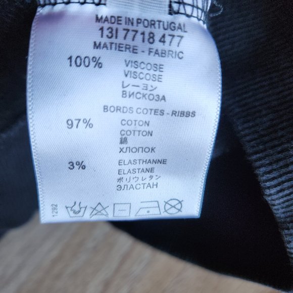 GIVENCHY Paris Graphic Fleece Lined Sweatshirt Crew Neck Black Viscose - Picture 9 of 10